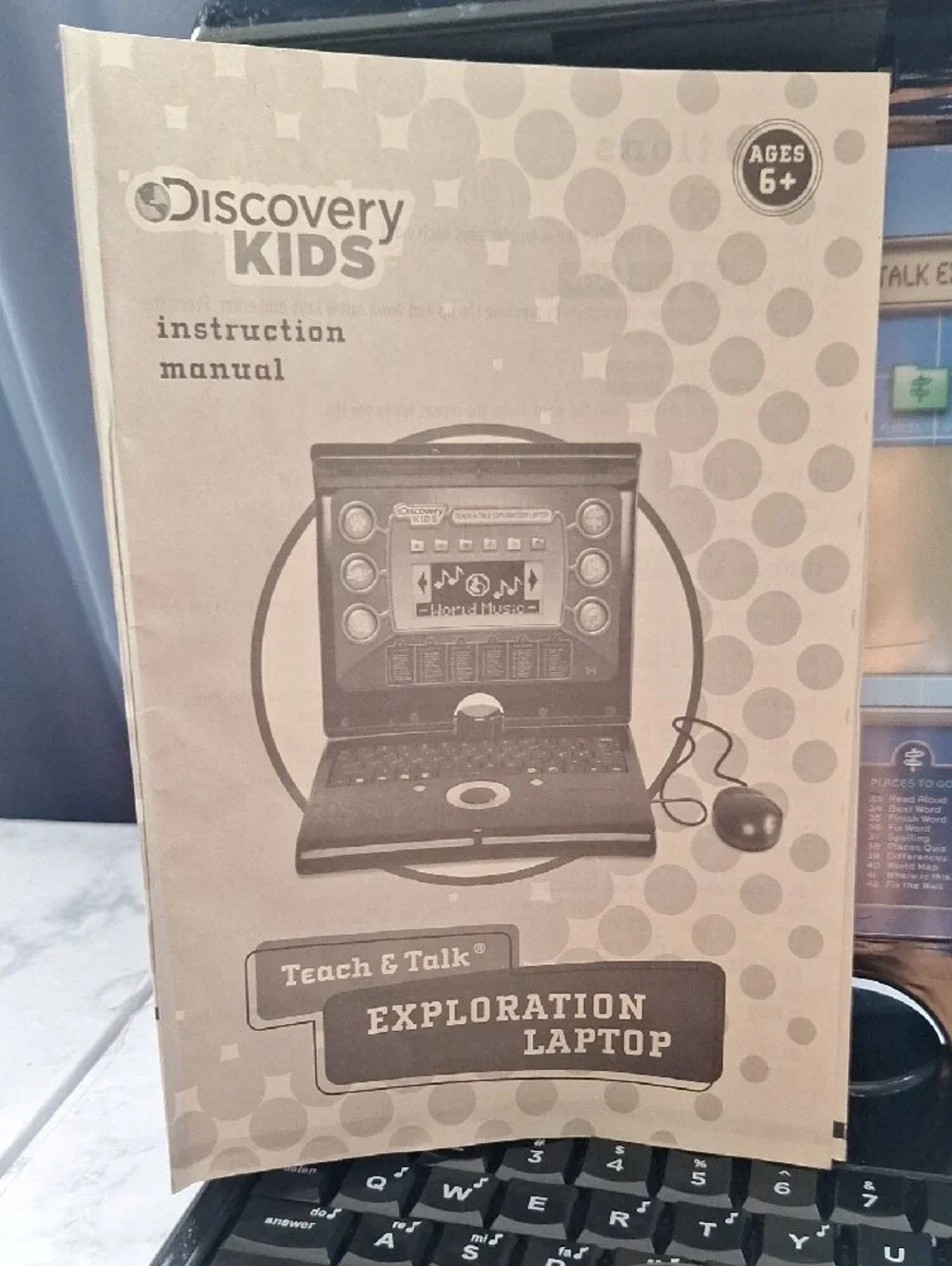 Discovery Kids Exploration Laptop - Black with Blue Panel and Multicolor Buttons